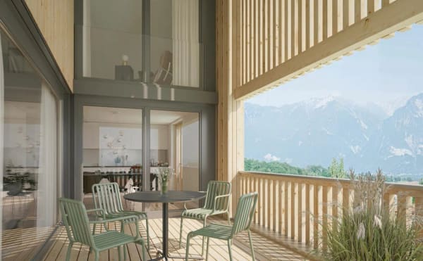 Immobilie in Oberschan - 4 ½-Zi-Dach-Maisonettewohnung an idyllischer, ruhiger Wohnlage in Oberschan - Bild 2