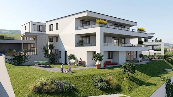 Immobilie in Niederdorf - 4.5-Zimmer-Neubauwohnungen mit Balkon oder Sitzplatz  in Niederdorf - Bild 0