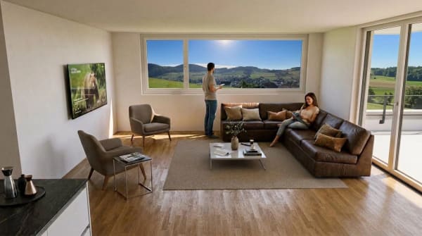 Immobilie in Niederdorf - 4.5-Zimmer-Neubauwohnungen mit Balkon oder Sitzplatz  in Niederdorf - Bild 14