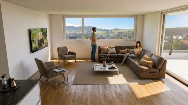 Immobilie in Niederdorf - 4.5-Zimmer-Neubauwohnungen mit Balkon oder Sitzplatz  in Niederdorf - Bild 8
