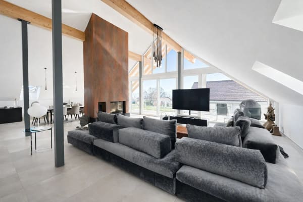 Immobilie in La Rippe - co-exclusivité: Attique en duplex de 275 m² à La Rippe (10' de Nyon) - Bild 2