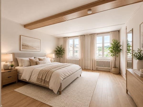 Immobilie in Biglen - Charmantes 6.5-Zimmer Doppeleinfamilienhaus mit Altbau-Flair in Biglen - Bild 2