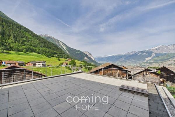 Immobilie in Unterems - Alpines Zweifamilienhaus mit Panoramablick, Terrassen, Stall und Doppelgarage - Unterems - Bild 7