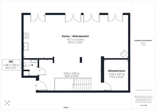 Immobilie in Rämismühle - Ruhig gelegenes Haus nahe der Töss mit grosszügigem Platzangebot. - Bild 7