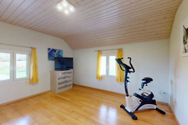 Immobilie in Alterswil Fr - Charmante Wohnhaushälfte mit Werkstatt und Alpenpanorama - Bild 12