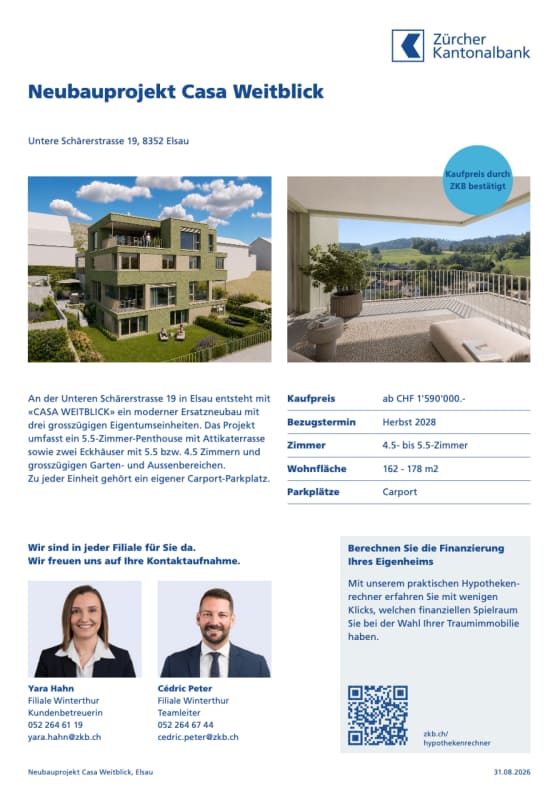 Immobilie in Wiesendangen - Elsau Casa Weitblick - Penthouse - Bild 15