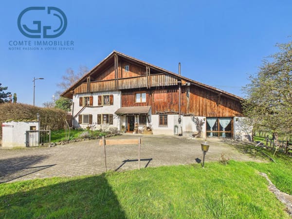 Immobilie in Rossemaison - Ancienne ferme rénovée avec écurie et terrain - Bild 0