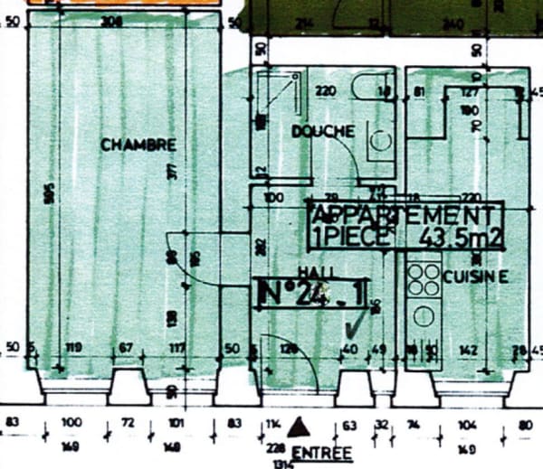 Immobilie in Villeret - Villeret, appartement 1.5 pièces rénové et loué - Bild 6