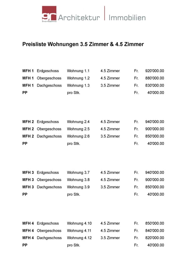 Immobilie in Diegten - Moderne 3.5 - 4.5 Zimmer Wohnungen in 4 MehrfamilienhÃ¤user in Minergie-P-Standard zu verkaufen - Bild 7