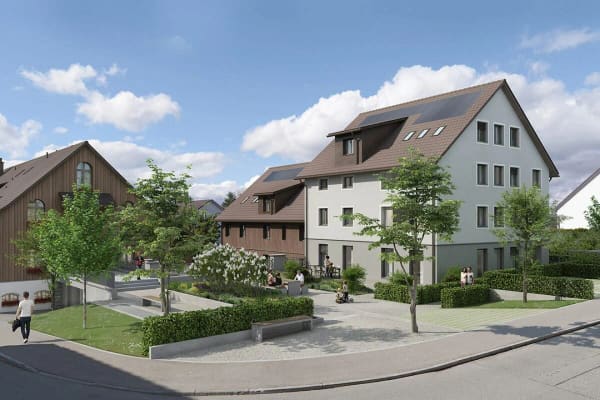 Immobilie in Wermatswil - BEZUGSBEREIT AB Januar 2027! Landwohnen in StadtnÃ¤he: Neubauwohnungen im Herzen des Dorfes - Bild 1