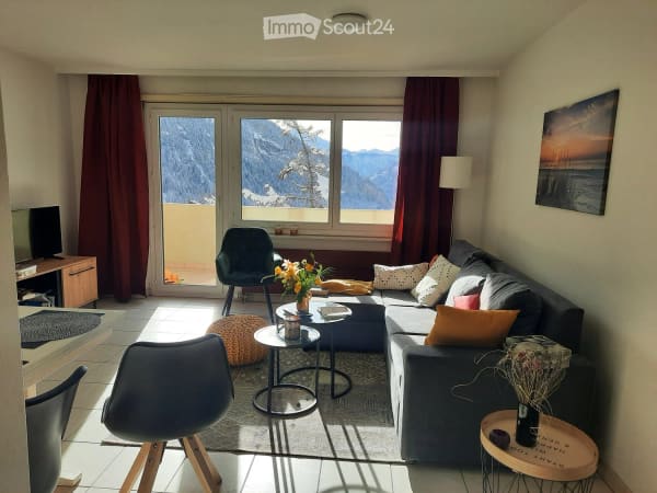 Immobilie in Leukerbad - Charmante 3.5-Zimmer-Wohnung mit Panoramablick in Leukerbad - Bild 0