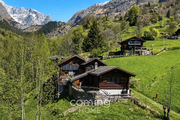 Immobilie in Fieschertal - RÃ¼ckzugsort im Fieschertal - Chalet mit NebengebÃ¤ude nahe dem Aletschgebiet - Bild 1