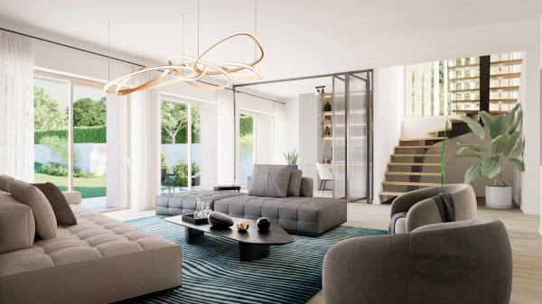 Immobilie in Choulex - Projet de 3 belles et grandes villas HPE - Bild 10