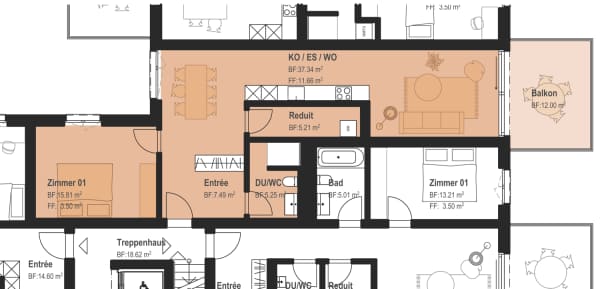 Immobilie in Bilten - Neubau 2.5-Zimmer-Wohnung - Bild 4