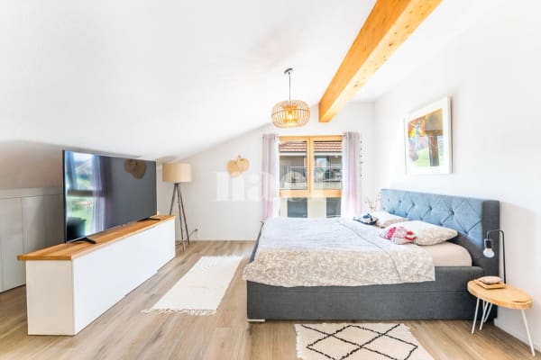 Immobilie in Prez-vers-siviriez - Spacieux appartement de 4.5 piÃ¨ces en attique avec balcon Ã  vendre Ã  Prez-vers-Siviriez - Bild 6
