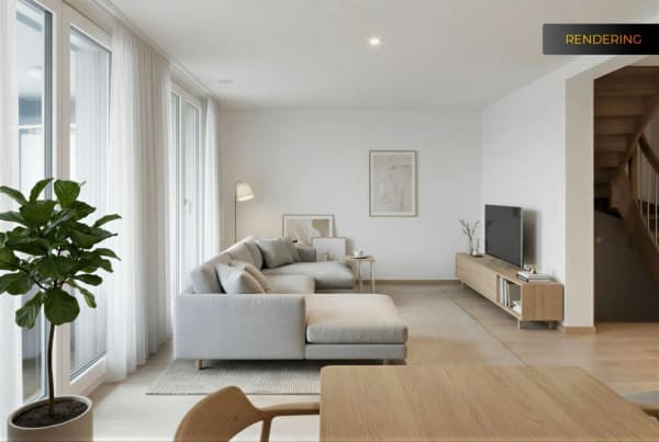 Immobilie in Hausen Am Albis - Modernes 6-Zimmer-Doppeleinfamilienhaus mit Garten in Hausen am Albis - Bild 1