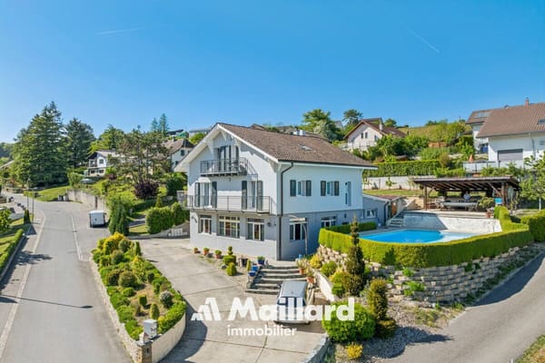 Immobilie in Valeyres-sous-montagny - Valeyres-sous-Montagny - Maison individuelle de 2 appartements avec atelier et piscine - Bild 19