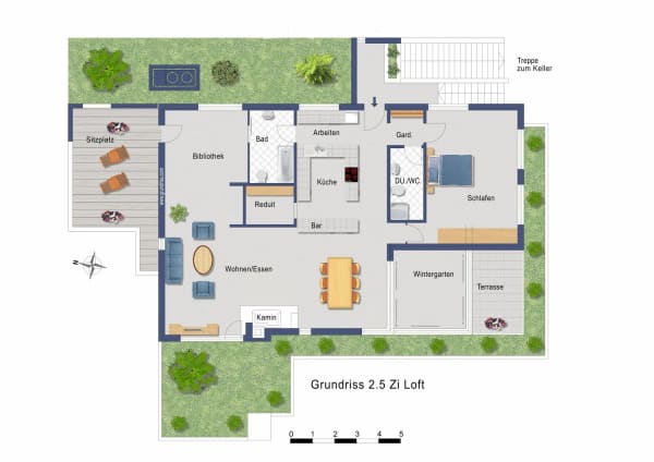 Immobilie in Herrenschwanden - Exklusive 2.5-Zimmer resp.  4.5 Zimmer  - Loft - Attikawohnung in Herrenschwanden  mit  Fernsicht - Bild 1