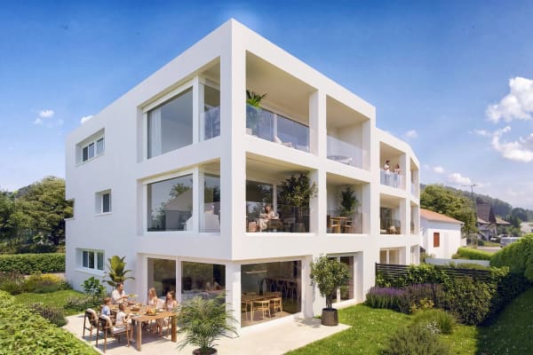 Immobilie in Courtepin - INITIUM - Vous rÃªvez d'un appartement avec un jardin ? [Appartement A0] - Bild 1