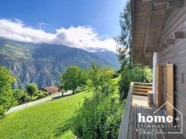 Immobilie in Vex - Chalet individuel de 4,5 pièces avec panorama exceptionnel à 10 mn de Sion - Bild 12