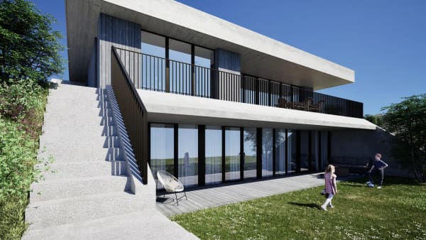 Immobilie in Bellerive Vd - Villa sur plan avec incroyable vue sur le Lac de Morat et les Alpes - Bild 0