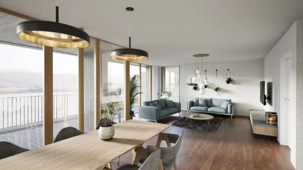 Immobilie in Bellerive Vd - Villa sur plan avec incroyable vue sur le Lac de Morat et les Alpes - Bild 3
