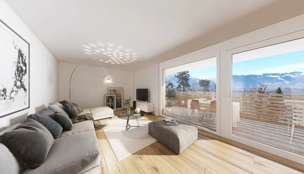 Immobilie in Gunten - Neubau 4.5 Zimmer-Wohnung 2. OG in Gunten - Bild 1