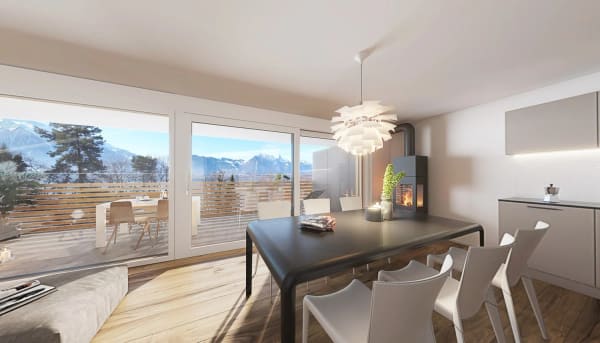 Immobilie in Gunten - Neubau 4.5 Zimmer-Wohnung 2. OG in Gunten - Bild 2