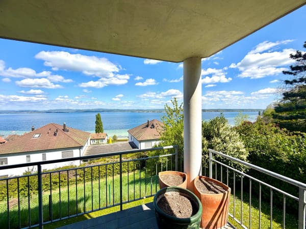 Immobilie in Berlingen - 5-Zi.-Maisonette-Wohnung mit Wiesenanteil und Terrasse und traumhafter unverbaubarer Seesicht - Bild 0