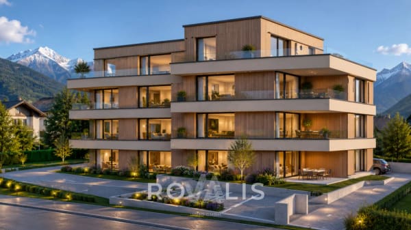 Immobilie in Gamsen - **2.5 Zimmer Attikawohnung mit 39 m² Dachterrasse und grossem Schlafzimmer** - Bild 0