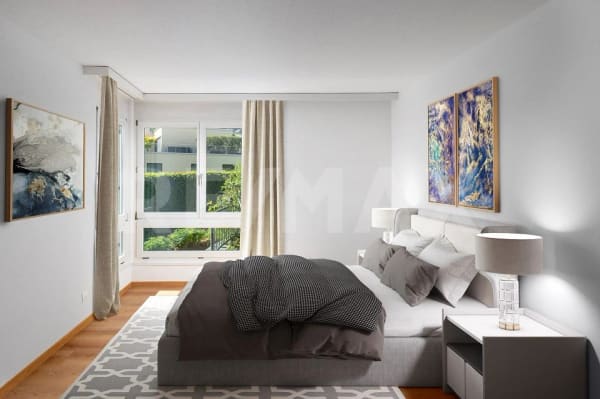 Immobilie in Wilen B. Wollerau - Modernes Wohnen eingebettet in die Natur / Frisch renovierte 4.5 Zimmerwohnung im EG / Im Baurecht - Bild 4