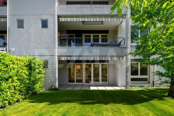 Immobilie in Wilen B. Wollerau - Modernes Wohnen eingebettet in die Natur / Frisch renovierte 4.5 Zimmerwohnung im EG / Im Baurecht - Bild 9
