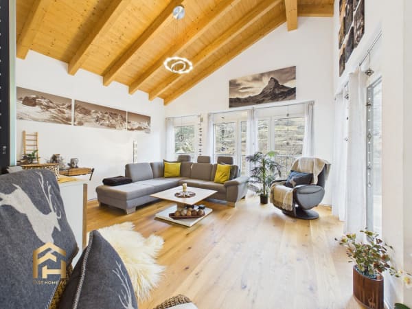 Immobilie in Stalden - Duplex-Dachwohnung (182m2) mit traumhafter Aussicht - Bild 4