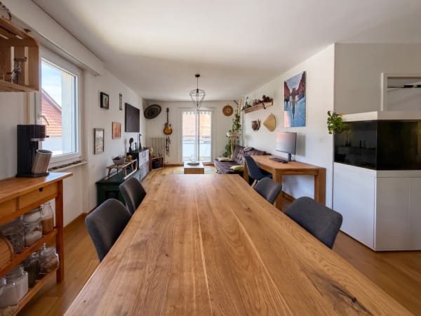 Immobilie in Villars-tiercelin - Appartement loué de 2.5 pièces avec balcon au coeur du village - Bild 0