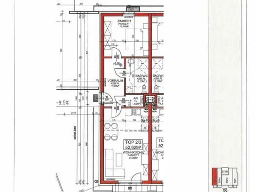 Immobilie in Prinzersdorf - Wohnung zum Kauf - Prinzersdorf - 124.973 € - 2 Zimmer, 52,6 m², EG, frei ab 01.10.2026 - Bild 2