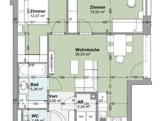 Immobilie in Traismauer - Wohnung zum Kauf - Traismauer - 234.000 € - 3 Zimmer, 65 m², EG - Bild 2