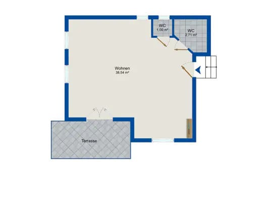 Immobilie in Warth - Bungalow zum Kauf - Warth - 179.000 € - 1 Zimmer, 42,3 m², 398 m² Grundstück - Bild 2