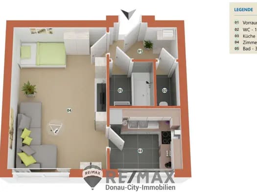 Immobilie in Ernstbrunn - Studio zum Kauf - Ernstbrunn - 49.000 € - 1 Zimmer, 35 m² - Bild 2