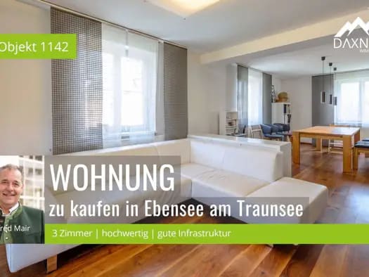 Immobilie in Ebensee - Wohnung zum Kauf - Ebensee - 320.000 € - 3 Zimmer, 114 m², 2. Geschoss, frei ab 01.12.2026 - Bild 0
