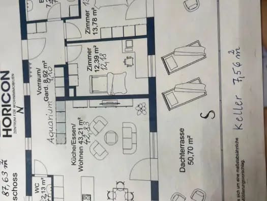 Immobilie in Vomp - Penthouse zum Kauf - Vomp - 595.000 € - 3 Zimmer, 87,6 m², 1. Geschoss - Bild 2