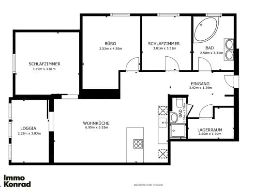 Immobilie in Absam - Wohnung zum Kauf - Absam - 490.000 € - 4 Zimmer, 103 m² - Bild 2