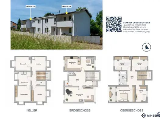 Immobilie in Wilhering - Doppelhaushälfte zum Kauf - Wilhering - 442.000 € - 6 Zimmer, 156 m², 464 m² Grundstück - Bild 2