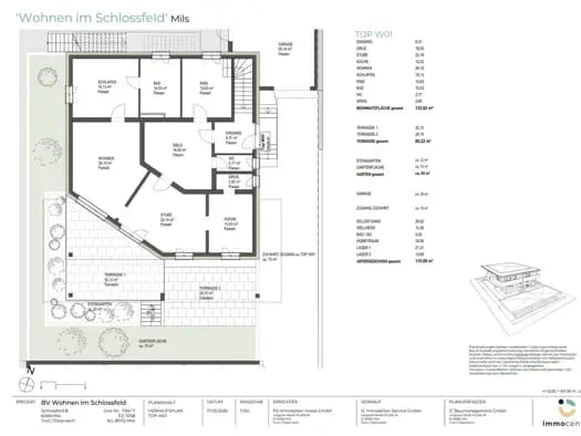 Immobilie in Mils - Wohnung zum Kauf - Mils - 890.000 € - 6 Zimmer, 132,9 m², EG - Bild 1