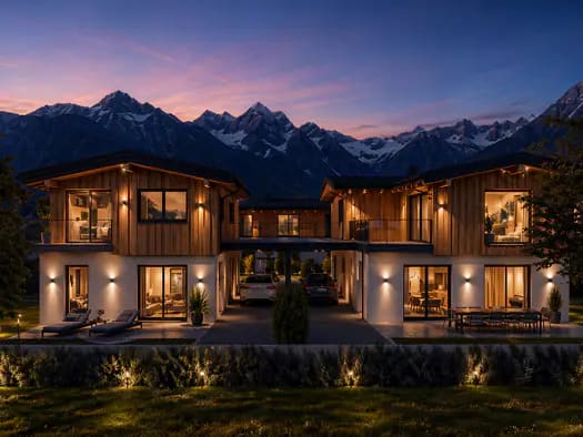 Immobilie in Hollersbach im Pinzgau - Reihenmittelhaus zum Kauf - Erstbezug - Hollersbach im Pinzgau - 895.000 € - 6 Zimmer, 154,6 m² - Bild 0