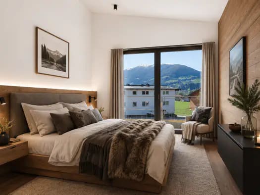 Immobilie in Hollersbach im Pinzgau - Terrassenwohnung zum Kauf - Erstbezug - Hollersbach im Pinzgau - 496.800 € - 3 Zimmer, 69 m², 1. Geschoss - Bild 2
