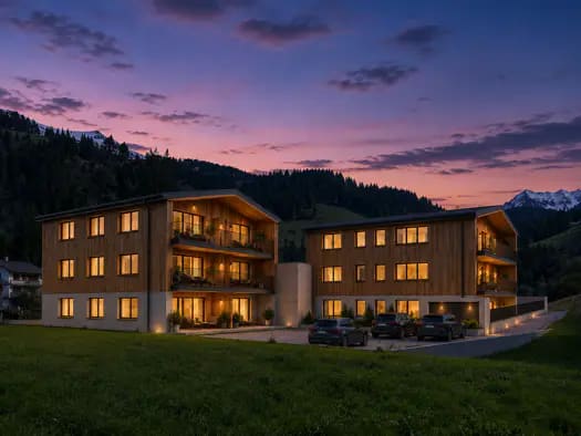 Immobilie in Hollersbach im Pinzgau - Terrassenwohnung zum Kauf - Erstbezug - Hollersbach im Pinzgau - 547.200 € - 3 Zimmer, 76 m², 1. Geschoss - Bild 0