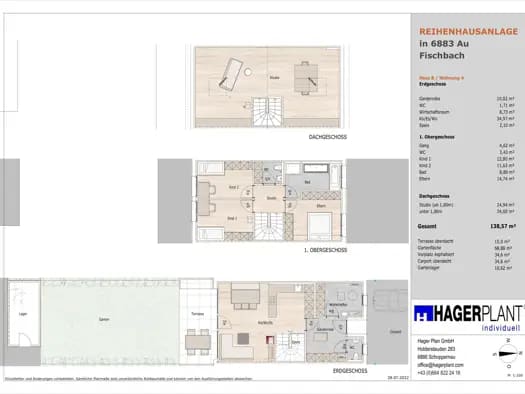 Immobilie in Au - Reihenmittelhaus zum Kauf - Erstbezug - Au - 737.000 € - 7 Zimmer, 139 m² - Bild 2