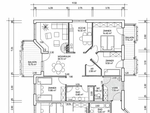 Immobilie in Fieberbrunn - Terrassenwohnung zum Kauf - Fieberbrunn - 490.000 € - 4 Zimmer, 103 m², 2. Geschoss, frei ab sofort - Bild 2