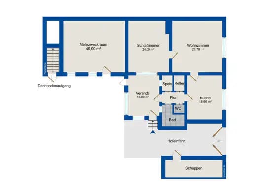 Immobilie in Hardegg - Bauernhaus zum Kauf - Hardegg - 139.000 € - 2 Zimmer, 79 m², 2.201 m² Grundstück - Bild 2