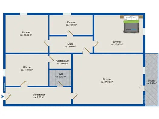 Immobilie in Pottendorf - Wohnung zum Kauf - Pottendorf - 279.000 € - 3 Zimmer, 97 m² - Bild 2